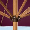 image:imageBest Choice Products 9ft Deep Square Solar Powered LED Lighted Patio Umbrella wWoodgrain Pattern UVResistant Fabric Hand Crank  Navy BlueBurgundy