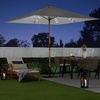 image:imageBest Choice Products 9ft Deep Square Solar Powered LED Lighted Patio Umbrella wWoodgrain Pattern UVResistant Fabric Hand Crank  Navy BlueFog Gray