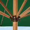 image:imageBest Choice Products 9ft Deep Square Solar Powered LED Lighted Patio Umbrella wWoodgrain Pattern UVResistant Fabric Hand Crank  Navy BlueGreen