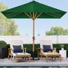 image:imageBest Choice Products 9ft Deep Square Solar Powered LED Lighted Patio Umbrella wWoodgrain Pattern UVResistant Fabric Hand Crank  Navy BlueGreen