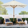 image:imageBest Choice Products 9ft Deep Square Solar Powered LED Lighted Patio Umbrella wWoodgrain Pattern UVResistant Fabric Hand Crank  Navy BlueIvory