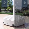 image:imageBest Choice Products 123lb Capacity Fillable Mobile Umbrella Base Heavy Duty Market Stand for Patio Deck Poolside Easy to move w 4 wheels  Wavy Design  BlackWhite