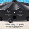 image:imageBest Choice Products 123lb Capacity Fillable Mobile Umbrella Base Heavy Duty Market Stand for Patio Deck Poolside Easy to move w 4 wheels  Wavy Design  BlackBlack