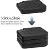 image:imageBest Choice Products 4Piece Cantilever Offset Patio Umbrella Base Weight Set HeavyDuty Fillable Stand Plates for Water or Sand EasyFill Spouts Wood Grain Finish  BlackWood Grain Black