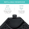 image:imageBest Choice Products 4Piece Cantilever Offset Patio Umbrella Base Weight Set HeavyDuty Fillable Stand Plates for Water or Sand EasyFill Spouts Wood Grain Finish  BlackBlack Faux Wicker