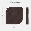 image:imageBest Choice Products 4Piece Cantilever Offset Patio Umbrella Base Weight Set HeavyDuty Fillable Stand Plates for Water or Sand EasyFill Spouts Wood Grain Finish  BlackWood Grain Brown