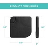 image:imageBest Choice Products 4Piece Cantilever Offset Patio Umbrella Base Weight Set HeavyDuty Fillable Stand Plates for Water or Sand EasyFill Spouts Wood Grain Finish  BlackBlack