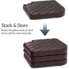 image:imageBest Choice Products 4Piece Cantilever Offset Patio Umbrella Base Weight Set HeavyDuty Fillable Stand Plates for Water or Sand EasyFill Spouts Wood Grain Finish  BlackWood Grain Brown