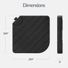 image:imageBest Choice Products 4Piece Cantilever Offset Patio Umbrella Base Weight Set HeavyDuty Fillable Stand Plates for Water or Sand EasyFill Spouts Wood Grain Finish  BlackWood Grain Black