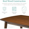 image:imageBest Choice Products 5Piece Dining Set Compact MidCentury Modern Table amp Chair Set for Home Apartment w 4 Chairs Padded Seats amp Backrests Wooden Frame  WalnutOatmealWalnutCharcoal