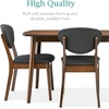 image:imageBest Choice Products 5Piece Dining Set Compact MidCentury Modern Table amp Chair Set for Home Apartment w 4 Chairs Padded Seats amp Backrests Wooden Frame  WalnutOatmealWalnutCharcoal