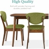 image:imageBest Choice Products 5Piece Dining Set Compact MidCentury Modern Table amp Chair Set for Home Apartment w 4 Chairs Padded Seats amp Backrests Wooden Frame  WalnutOatmealWalnutOlive Green