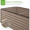 image:imageBest Choice Products 6x3x2ft Outdoor Metal Raised Garden Bed Deep Root Box Planter for Vegetables Flowers Herbs 269 Gallon Capacity 100 Non Toxic Materials  Gun MetalTaupe