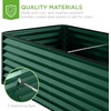image:imageBest Choice Products 6x3x2ft Outdoor Metal Raised Garden Bed Deep Root Box Planter for Vegetables Flowers Herbs 269 Gallon Capacity 100 Non Toxic Materials  Gun MetalDark Green