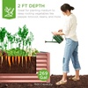 image:imageBest Choice Products 6x3x2ft Outdoor Metal Raised Garden Bed Deep Root Box Planter for Vegetables Flowers Herbs 269 Gallon Capacity 100 Non Toxic Materials  Gun MetalTerracotta