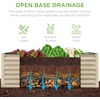 image:imageBest Choice Products 6x3x2ft Outdoor Metal Raised Garden Bed Deep Root Box Planter for Vegetables Flowers Herbs 269 Gallon Capacity 100 Non Toxic Materials  Gun MetalBeige