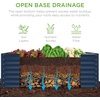 image:imageBest Choice Products 6x3x2ft Outdoor Metal Raised Garden Bed Deep Root Box Planter for Vegetables Flowers Herbs 269 Gallon Capacity 100 Non Toxic Materials  Gun MetalNavy