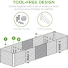 image:imageBest Choice Products 6x3x2ft Outdoor Metal Raised Garden Bed Deep Root Box Planter for Vegetables Flowers Herbs 269 Gallon Capacity 100 Non Toxic Materials  Gun MetalNavy
