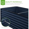 image:imageBest Choice Products 6x3x2ft Outdoor Metal Raised Garden Bed Deep Root Box Planter for Vegetables Flowers Herbs 269 Gallon Capacity 100 Non Toxic Materials  Gun MetalNavy