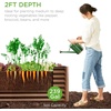 image:imageBest Choice Products 6x3x2ft Outdoor Metal Raised Garden Bed Deep Root Box Planter for Vegetables Flowers Herbs 269 Gallon Capacity 100 Non Toxic Materials  Gun MetalDark Brown