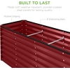image:imageBest Choice Products 6x3x2ft Outdoor Metal Raised Garden Bed Deep Root Box Planter for Vegetables Flowers Herbs 269 Gallon Capacity 100 Non Toxic Materials  Gun MetalRoyal Red