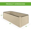image:imageBest Choice Products 6x3x2ft Outdoor Metal Raised Garden Bed Deep Root Box Planter for Vegetables Flowers Herbs 269 Gallon Capacity 100 Non Toxic Materials  Gun MetalBeige