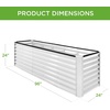 image:imageBest Choice Products 6x3x2ft Outdoor Metal Raised Garden Bed Deep Root Box Planter for Vegetables Flowers Herbs 269 Gallon Capacity 100 Non Toxic Materials  Gun MetalWhite