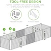 image:imageBest Choice Products 6x3x2ft Outdoor Metal Raised Garden Bed Deep Root Box Planter for Vegetables Flowers Herbs 269 Gallon Capacity 100 Non Toxic Materials  Gun MetalDark Brown