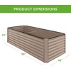 image:imageBest Choice Products 6x3x2ft Outdoor Metal Raised Garden Bed Deep Root Box Planter for Vegetables Flowers Herbs 269 Gallon Capacity 100 Non Toxic Materials  Gun MetalTaupe