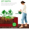 image:imageBest Choice Products 6x3x2ft Outdoor Metal Raised Garden Bed Deep Root Box Planter for Vegetables Flowers Herbs 269 Gallon Capacity 100 Non Toxic Materials  Gun MetalRoyal Red