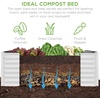 image:imageBest Choice Products 6x3x2ft Outdoor Metal Raised Garden Bed Deep Root Box Planter for Vegetables Flowers Herbs 269 Gallon Capacity 100 Non Toxic Materials  Gun MetalWhite