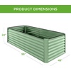 image:imageBest Choice Products 6x3x2ft Outdoor Metal Raised Garden Bed Deep Root Box Planter for Vegetables Flowers Herbs 269 Gallon Capacity 100 Non Toxic Materials  Gun MetalSage Green