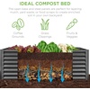 image:imageBest Choice Products 6x3x2ft Outdoor Metal Raised Garden Bed Deep Root Box Planter for Vegetables Flowers Herbs 269 Gallon Capacity 100 Non Toxic Materials  Gun MetalGun Metal