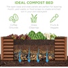 image:imageBest Choice Products 6x3x2ft Outdoor Metal Raised Garden Bed Deep Root Box Planter for Vegetables Flowers Herbs 269 Gallon Capacity 100 Non Toxic Materials  Gun MetalWood Grain