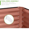 image:imageBest Choice Products 6x3x2ft Outdoor Metal Raised Garden Bed Deep Root Box Planter for Vegetables Flowers Herbs 269 Gallon Capacity 100 Non Toxic Materials  Gun MetalTerracotta