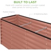image:imageBest Choice Products 6x3x2ft Outdoor Metal Raised Garden Bed Deep Root Box Planter for Vegetables Flowers Herbs 269 Gallon Capacity 100 Non Toxic Materials  Gun MetalTerracotta
