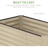 image:imageBest Choice Products 6x3x2ft Outdoor Metal Raised Garden Bed Deep Root Box Planter for Vegetables Flowers Herbs 269 Gallon Capacity 100 Non Toxic Materials  Gun MetalBeige