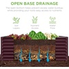 image:imageBest Choice Products 6x3x2ft Outdoor Metal Raised Garden Bed Deep Root Box Planter for Vegetables Flowers Herbs 269 Gallon Capacity 100 Non Toxic Materials  Gun MetalBurgundy