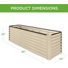 image:imageBest Choice Products 6x3x2ft Outdoor Metal Raised Garden Bed Deep Root Box Planter for Vegetables Flowers Herbs 269 Gallon Capacity 100 Non Toxic Materials  Gun MetalBeige