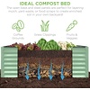 image:imageBest Choice Products 6x3x2ft Outdoor Metal Raised Garden Bed Deep Root Box Planter for Vegetables Flowers Herbs 269 Gallon Capacity 100 Non Toxic Materials  Gun MetalSage Green