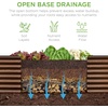 image:imageBest Choice Products 6x3x2ft Outdoor Metal Raised Garden Bed Deep Root Box Planter for Vegetables Flowers Herbs 269 Gallon Capacity 100 Non Toxic Materials  Gun MetalDark Brown