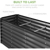 image:imageBest Choice Products 6x3x2ft Outdoor Metal Raised Garden Bed Deep Root Box Planter for Vegetables Flowers Herbs 269 Gallon Capacity 100 Non Toxic Materials  Gun MetalGray