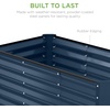 image:imageBest Choice Products 6x3x2ft Outdoor Metal Raised Garden Bed Deep Root Box Planter for Vegetables Flowers Herbs 269 Gallon Capacity 100 Non Toxic Materials  Gun MetalNavy