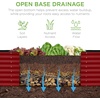 image:imageBest Choice Products 6x3x2ft Outdoor Metal Raised Garden Bed Deep Root Box Planter for Vegetables Flowers Herbs 269 Gallon Capacity 100 Non Toxic Materials  Gun MetalRoyal Red
