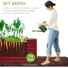 image:imageBest Choice Products 6x3x2ft Outdoor Metal Raised Garden Bed Deep Root Box Planter for Vegetables Flowers Herbs 269 Gallon Capacity 100 Non Toxic Materials  Gun MetalRoyal Red