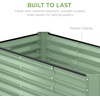image:imageBest Choice Products 6x3x2ft Outdoor Metal Raised Garden Bed Deep Root Box Planter for Vegetables Flowers Herbs 269 Gallon Capacity 100 Non Toxic Materials  Gun MetalSage Green
