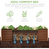 image:imageBest Choice Products 6x3x2ft Outdoor Metal Raised Garden Bed Deep Root Box Planter for Vegetables Flowers Herbs 269 Gallon Capacity 100 Non Toxic Materials  Gun MetalWood Grain