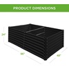 image:imageBest Choice Products 6x3x2ft Outdoor Metal Raised Garden Bed Deep Root Box Planter for Vegetables Flowers Herbs 269 Gallon Capacity 100 Non Toxic Materials  Gun MetalBlack