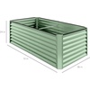 image:imageBest Choice Products 6x3x2ft Outdoor Metal Raised Garden Bed Deep Root Box Planter for Vegetables Flowers Herbs 269 Gallon Capacity 100 Non Toxic Materials  Gun MetalSage Green
