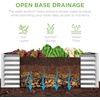 image:imageBest Choice Products 6x3x2ft Outdoor Metal Raised Garden Bed Deep Root Box Planter for Vegetables Flowers Herbs 269 Gallon Capacity 100 Non Toxic Materials  Gun MetalGalvanized